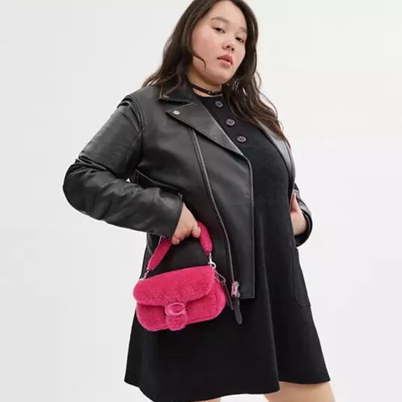 💰SOLD - CP955 - Coach The Lil Nas X Drop Tabby Shoulder Bag 18 in Shearling - Picture 16 of 16